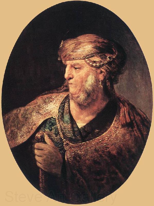 RECCO, Giuseppe Portrait of a Man in Oriental Garment Norge oil painting art